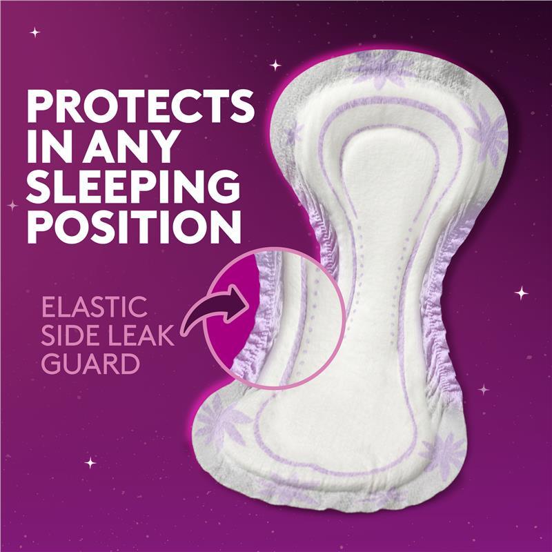 Poise Incontinence Pads For Bladder Leaks Maxi Night Ultra Long 20 Pack