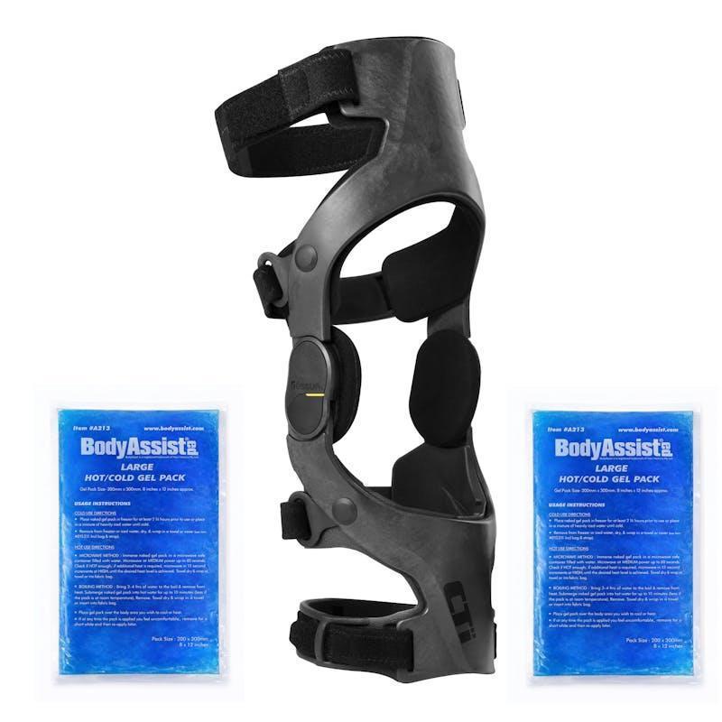 Ossur CTi3 Extreme Sports Hinged Knee Brace ACL Rehab Bundle Left - XLG