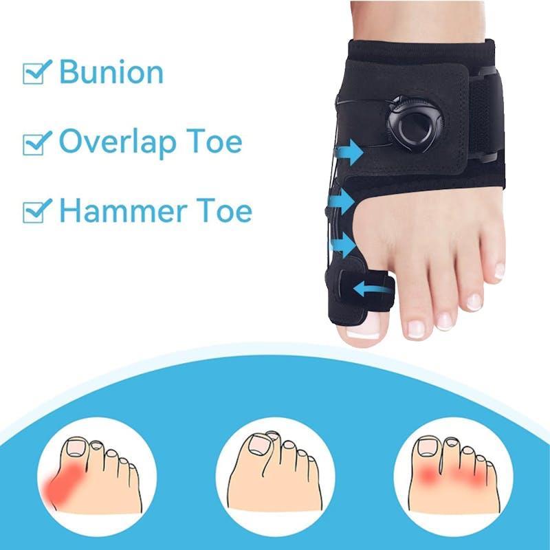 My Feet Hallux Valgus Bunion Wrap with Adjustable Knob Left Size