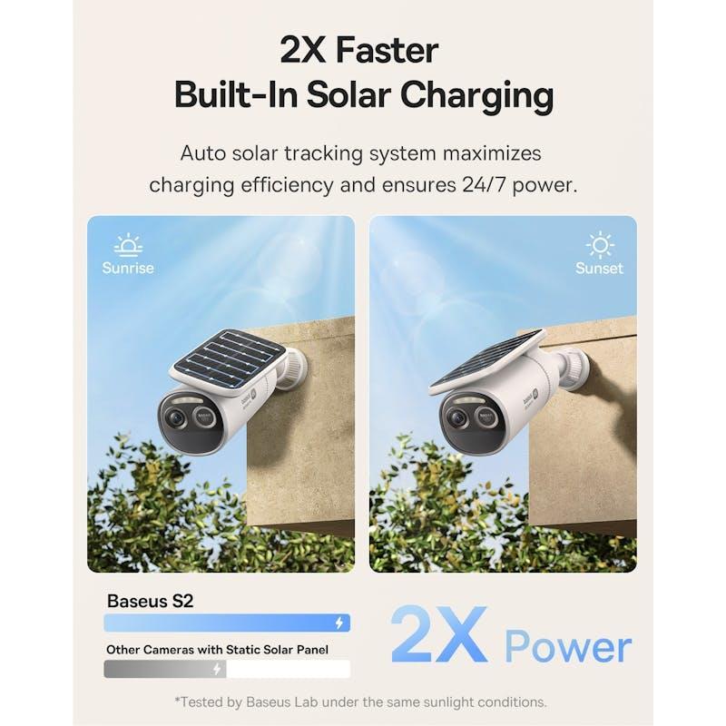 Laser Baseus Security S2 Outdoor Camera 4K White