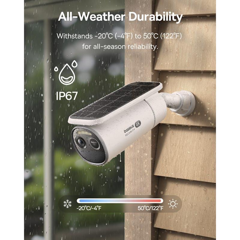 Laser Baseus Security S2 Outdoor Camera 4K White