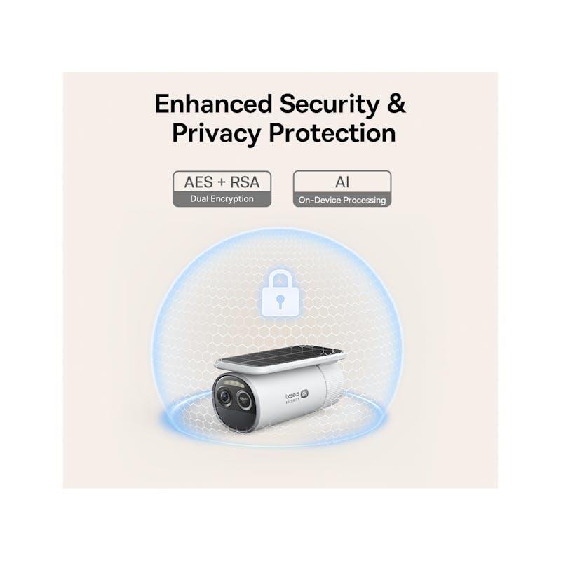 Laser Baseus Security S2 Outdoor Camera 4K White
