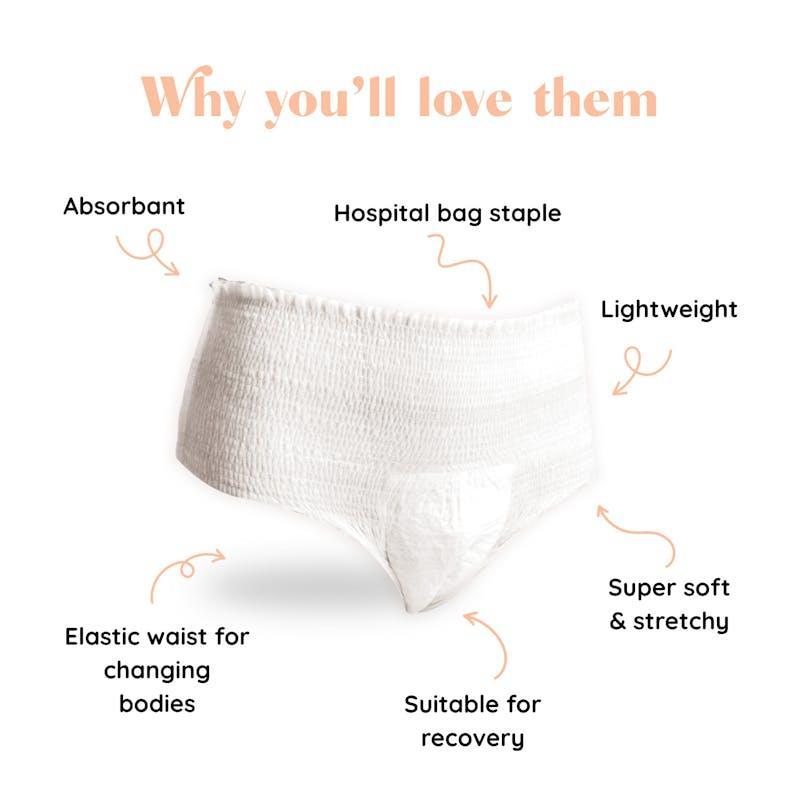 The Midwife Mumma Mother Suckers Disposable Briefs - 5 Pack One Size