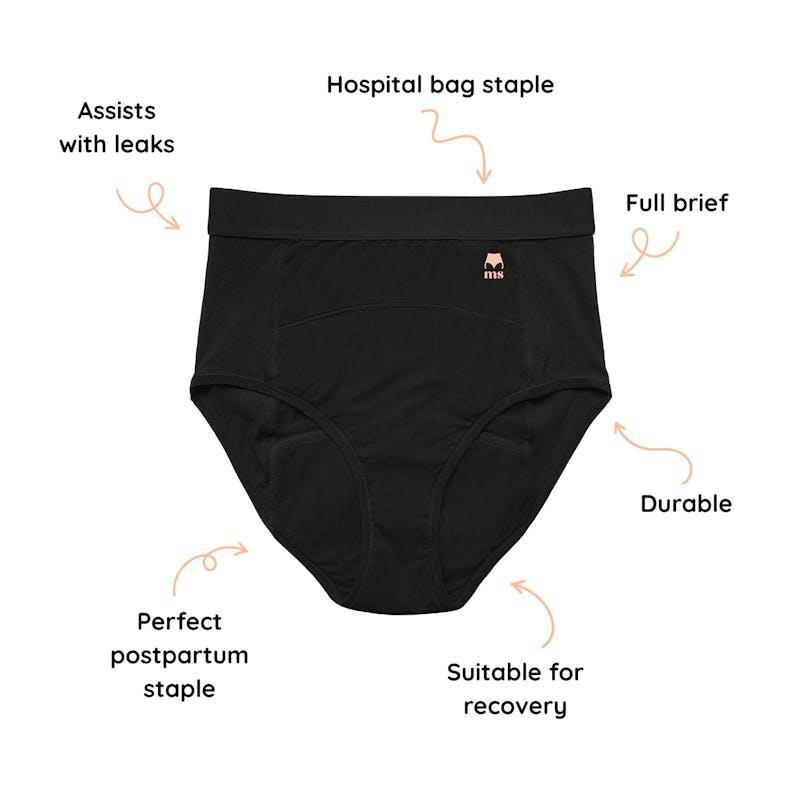 The Midwife Mumma Mother Suckers Postpartum Leak Proof Undies - Single Pack Size 10