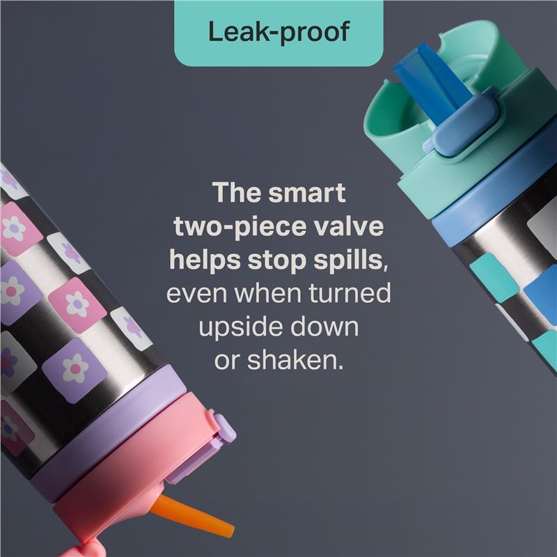 Tommee Tippee Stainless Steel On-The-Go Drink Bottle 18M+ 355ml Assorted Colours