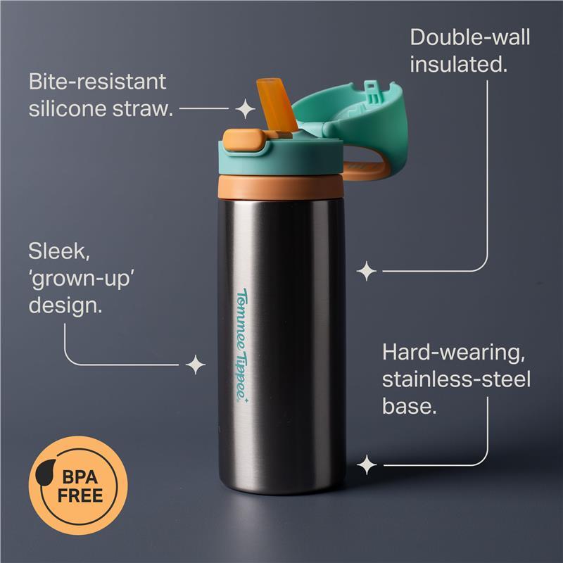 Tommee Tippee Stainless Steel On-The-Go Drink Bottle 24M+ 500ml Assorted Colours