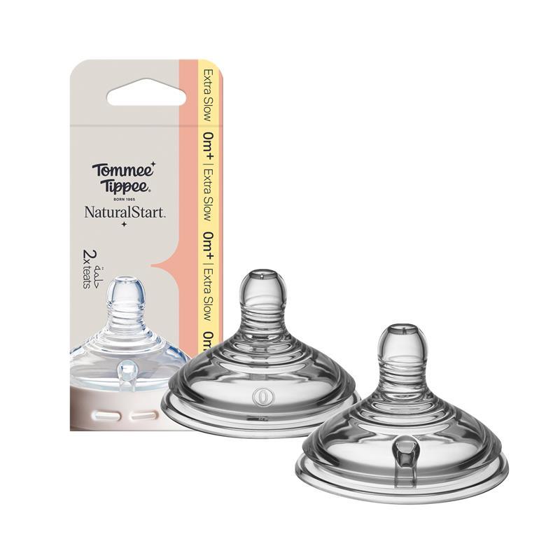 Tommee Tippee Natural Start Extra Slow Flow Teat 2 Pack