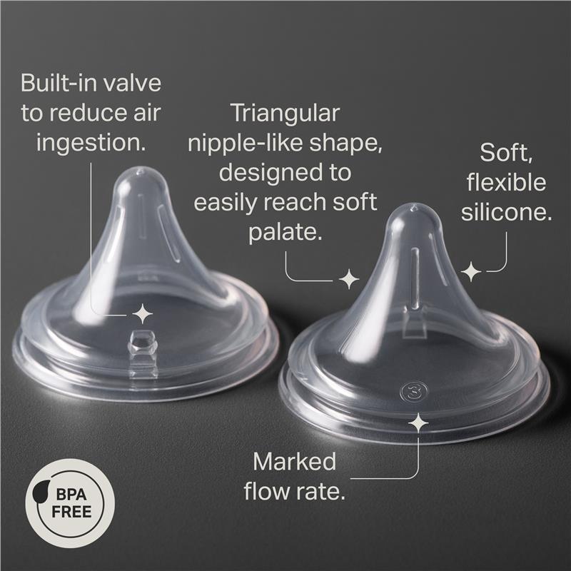 Tommee Tippee Natural Start Triangular Teat Fast 2 Pack