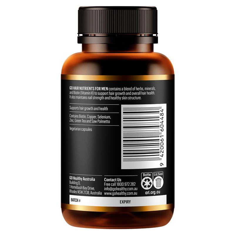 GO Healthy Hair Nutrients for Men 60 Capsules