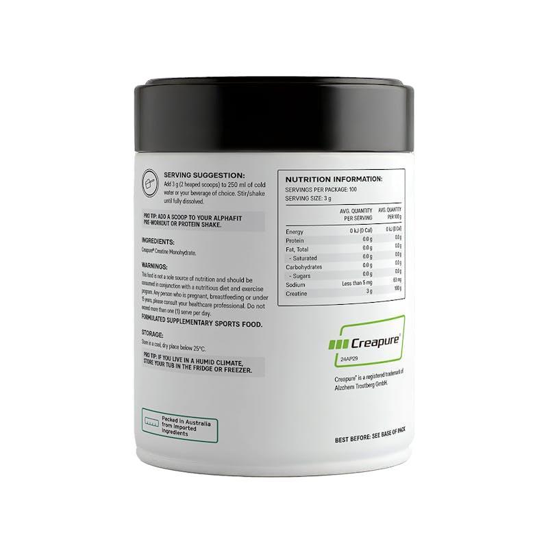 ALPHAFIT Creatine Creapure 300g Unflavoured