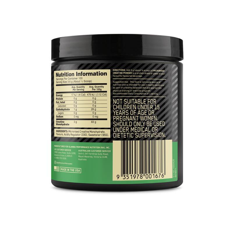 Optimum Nutrition Creatine Monohydrate Blueberry Lemonade 360g