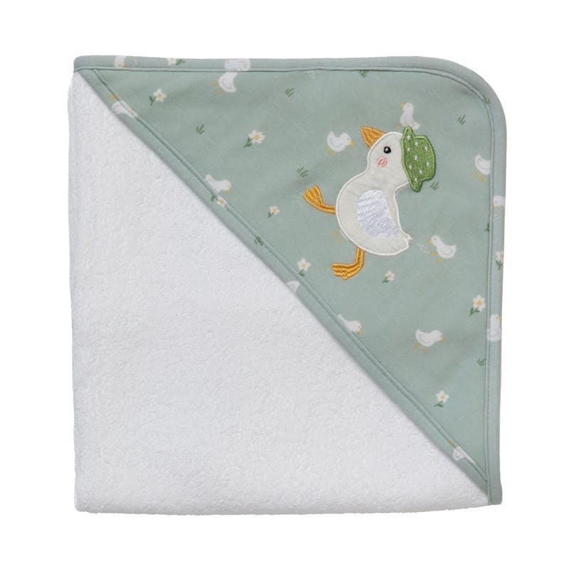 Living Textiles Organic Hooded Towel Goosey Goosey