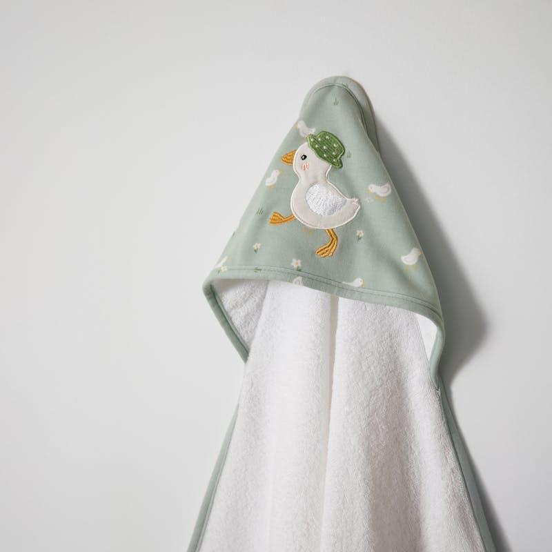 Living Textiles Organic Hooded Towel Goosey Goosey