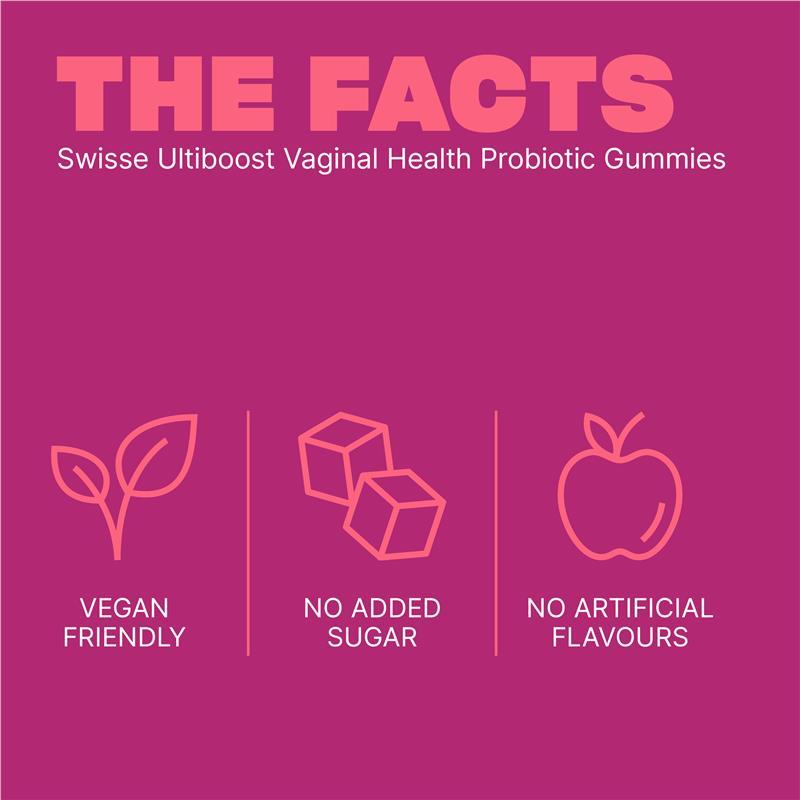 Swisse Vaginal Health Probiotic Gummies 60 Pack