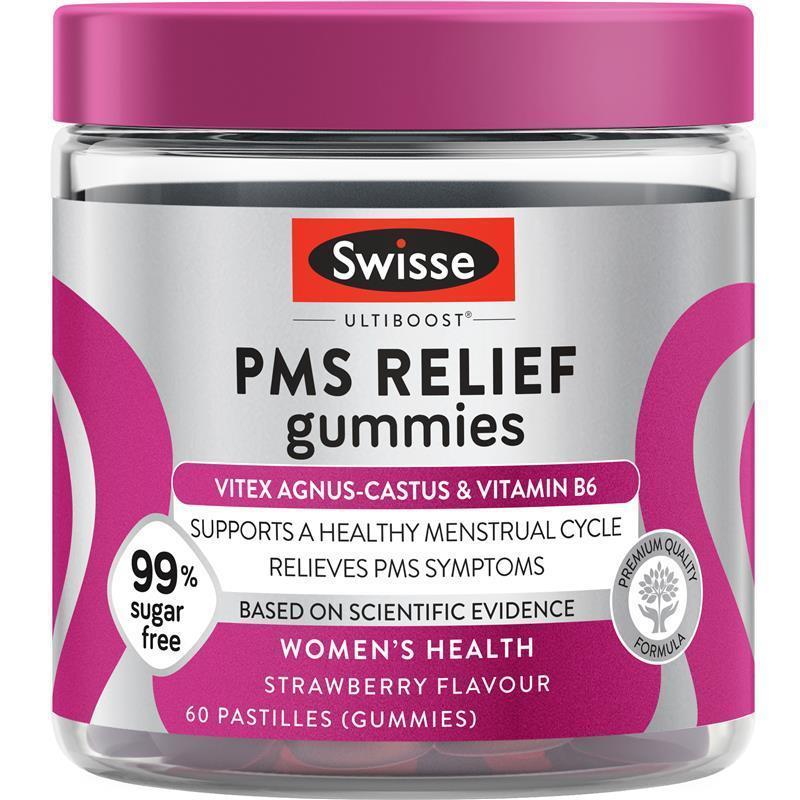 Swisse Ultiboost PMS Relief Gummies 60 Pack