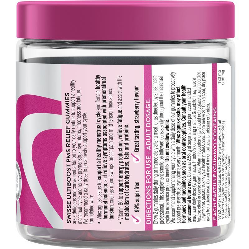 Swisse Ultiboost PMS Relief Gummies 60 Pack