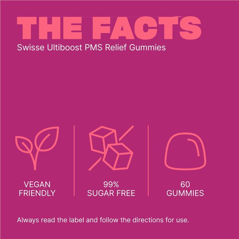 Swisse Ultiboost PMS Relief Gummies 60 Pack