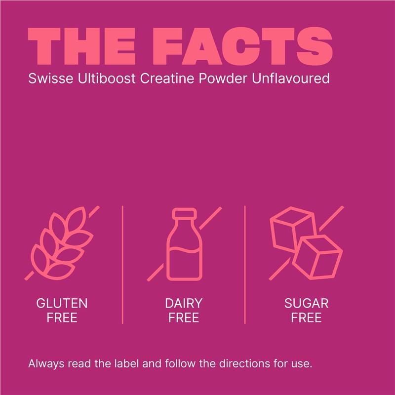 Swisse Ultiboost Creatine Powder Unflavoured 300g