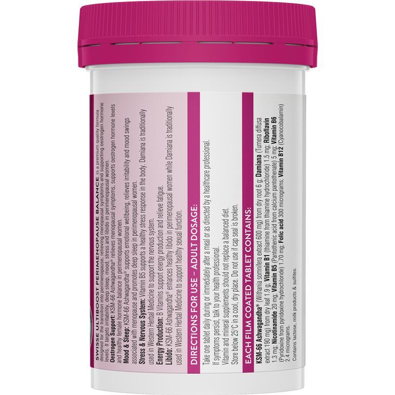 Swisse Ultiboost Perimenopause Balance 30 Tablets