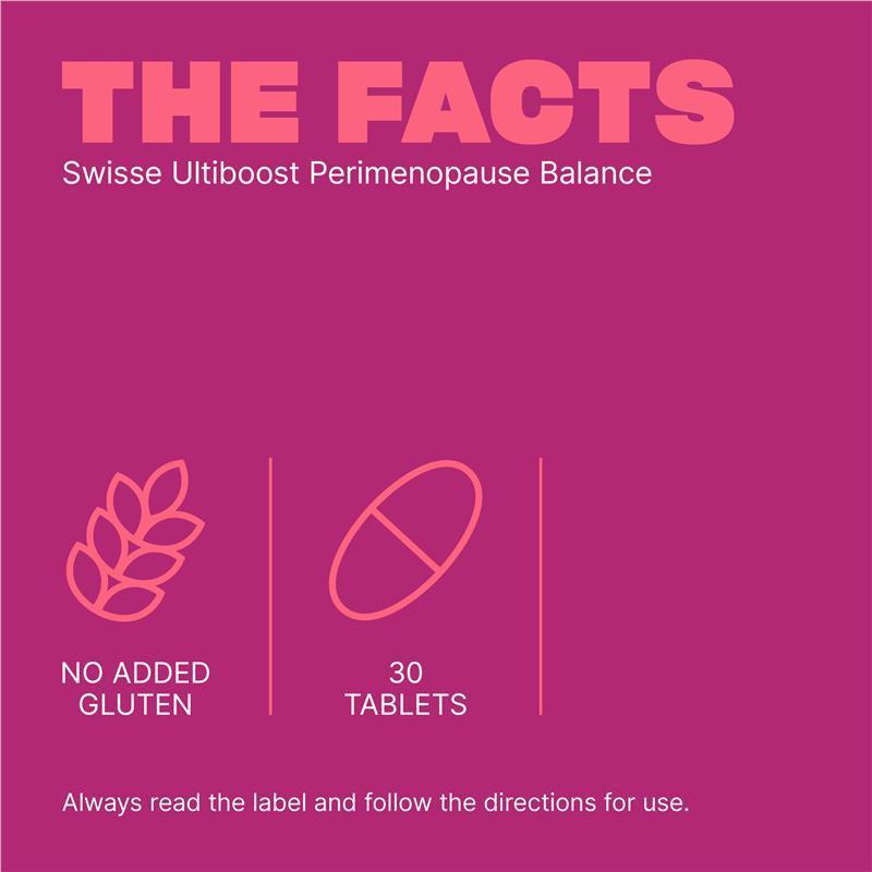 Swisse Ultiboost Perimenopause Balance 30 Tablets