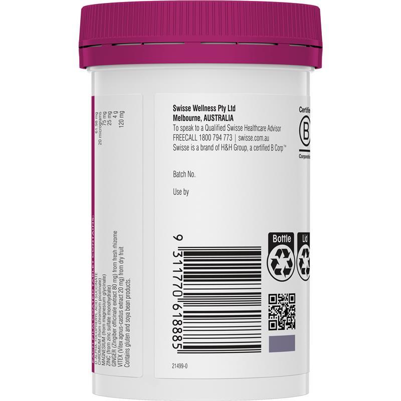 Swisse Ultiboost Magnesium + Hormone Support 60 Tablets