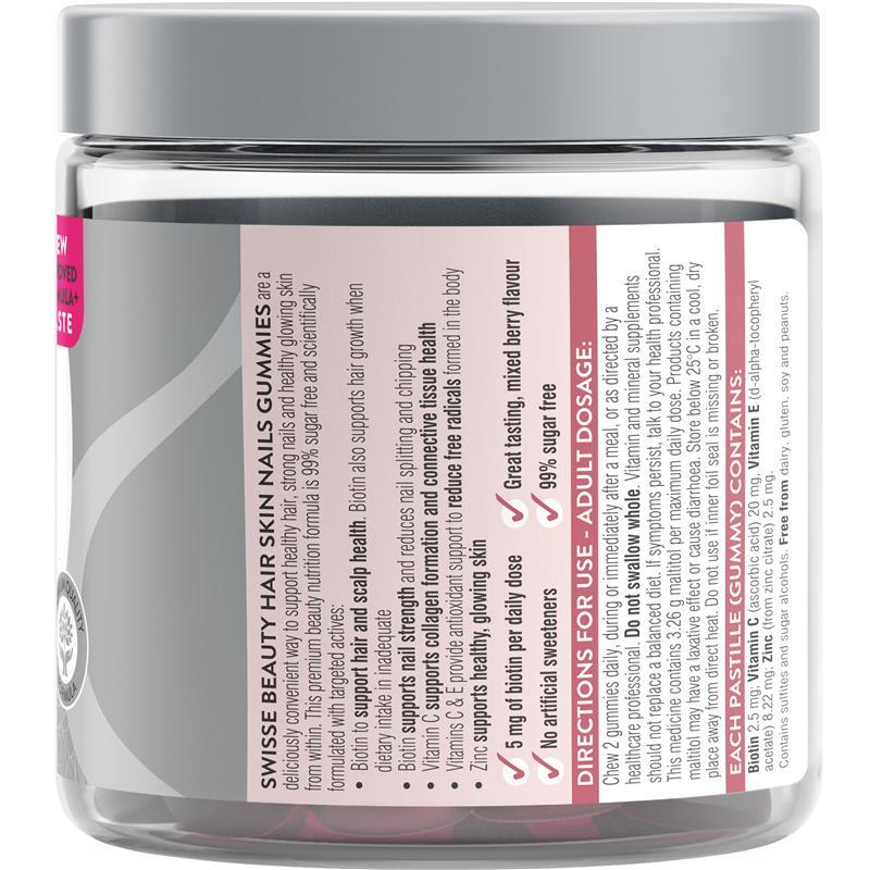Swisse Beauty Hair Skin Nails Gummies 50 Pack