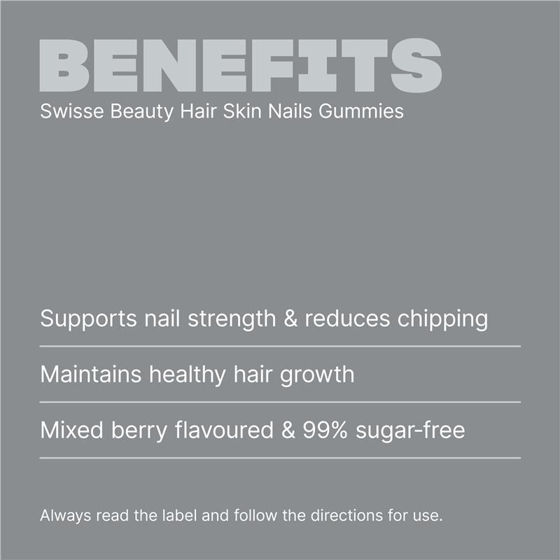 Swisse Beauty Hair Skin Nails Gummies 50 Pack