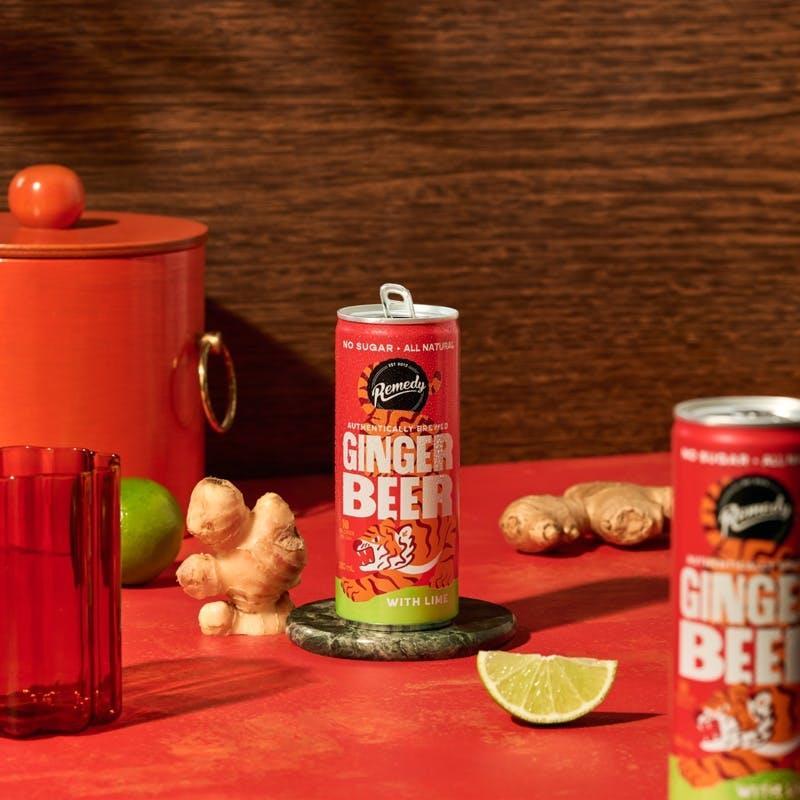 Remedy Ginger Beer With Lime 24 x 250ml