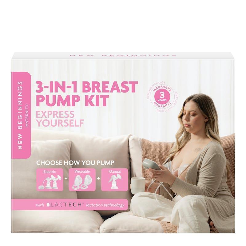 New Beginnings 3 In 1 Breast Pump Set