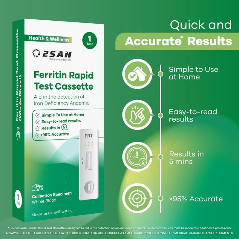 2San Ferritin Rapid Deficiency Test Kit 1 Pack