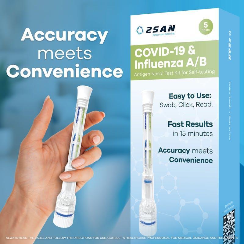 2San Covid-19 & Influenza A/B Pen Test 5 Pack