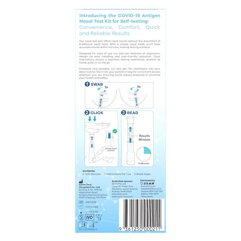 2San Pen COVID-19 Rapid Antigen Test 5 Pack