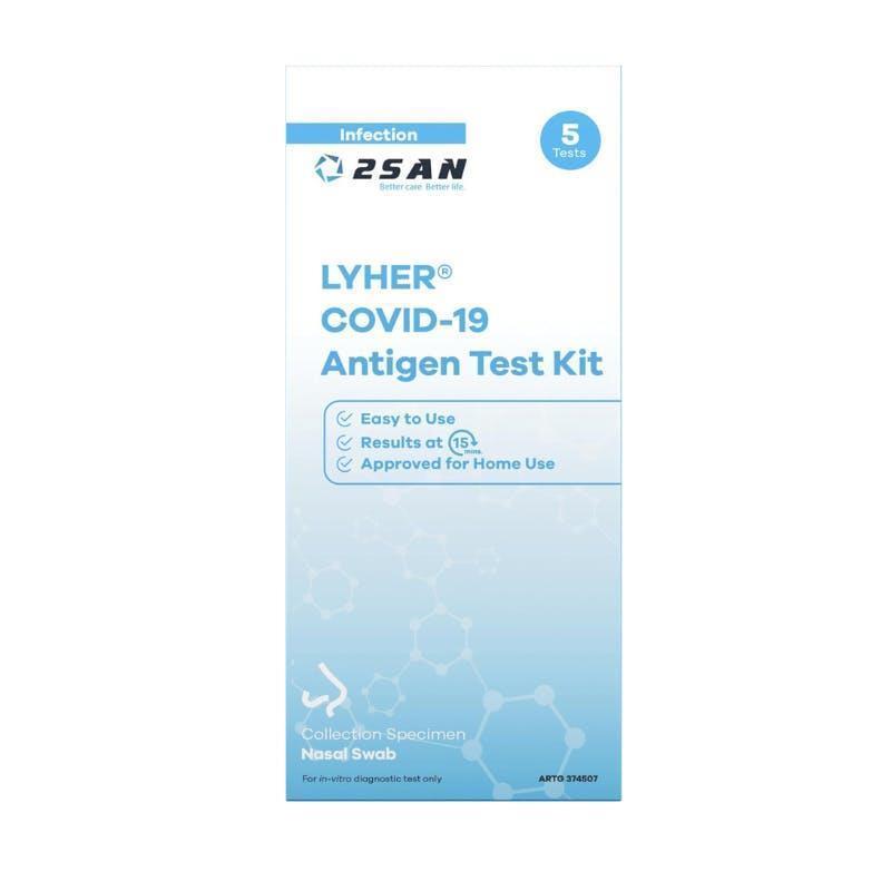 2San COVID-19 Rapid Antigen Test (RAT) 5 Pack