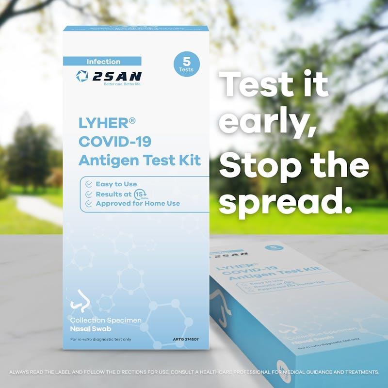 2San COVID-19 Rapid Antigen Test (RAT) 5 Pack