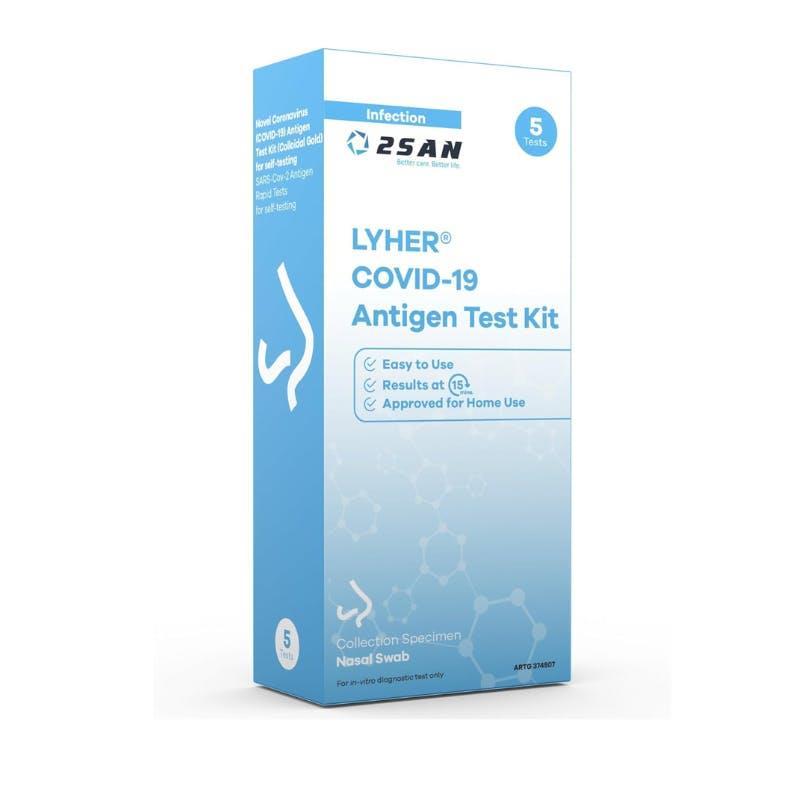 2San COVID-19 Rapid Antigen Test (RAT) 5 Pack