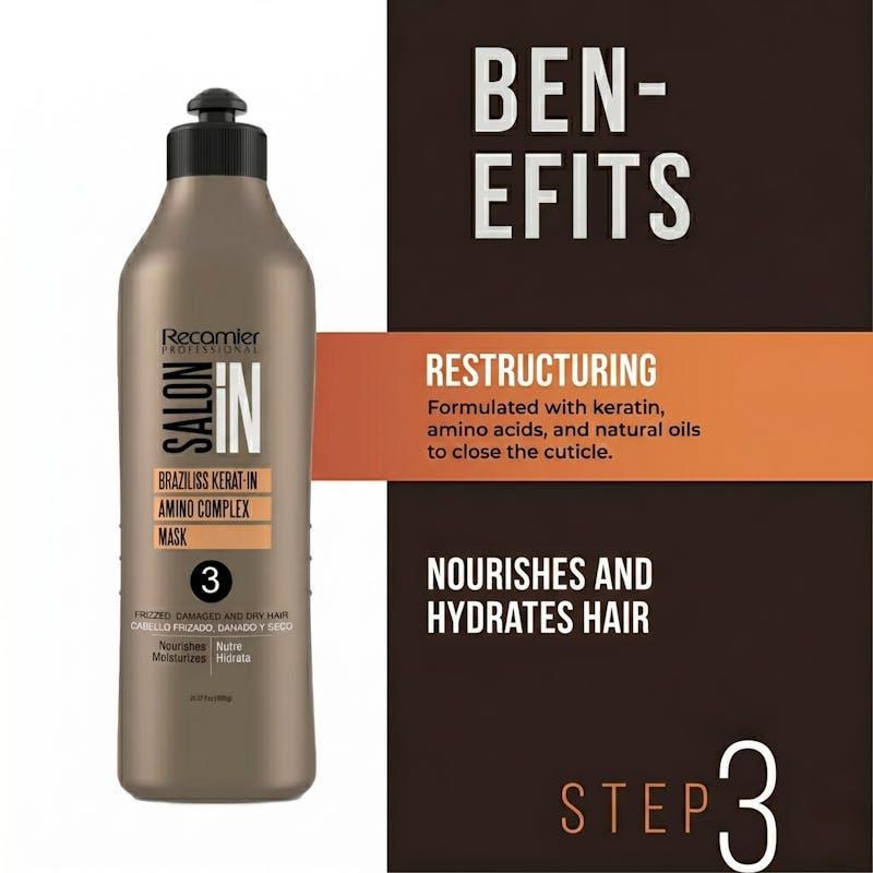 Recamier Premium Pure Keratin Braziliss Mask Straightening (Step 3) 1L
