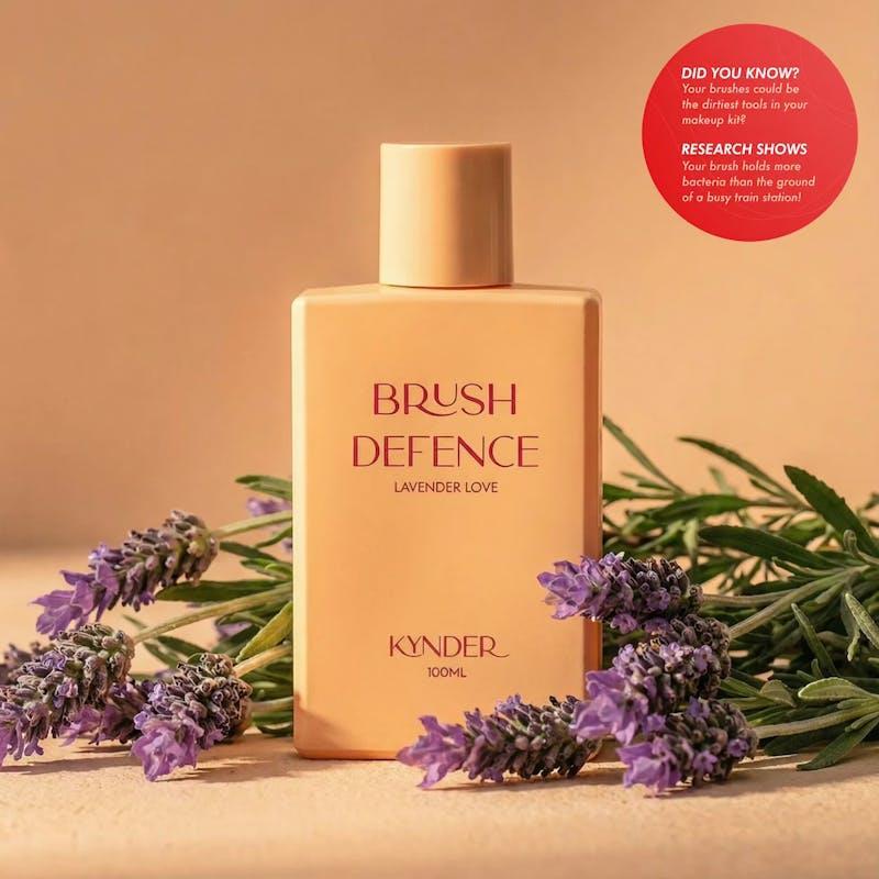 Kynder 60 Second Makeup Brush Cleaner - Brush Defence in Lavender Love 100ml