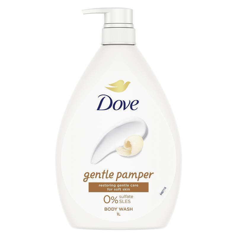 Dove Essential Care Gentle Pamper Body Wash 1 Litre