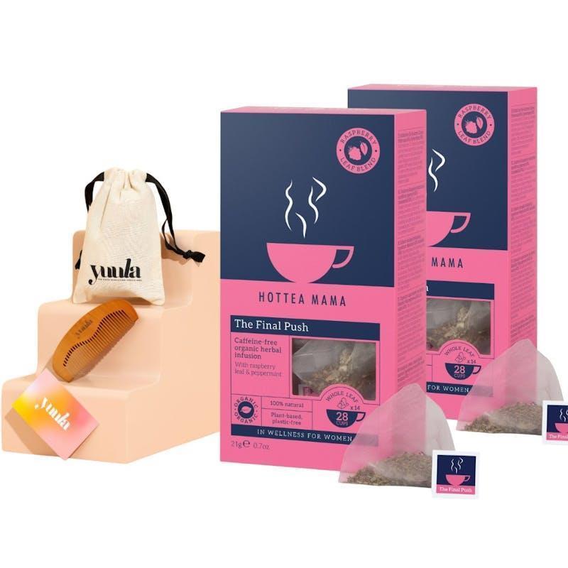 HOTTEA MAMA Labour Comb and Raspberry Leaf Tea Bundle