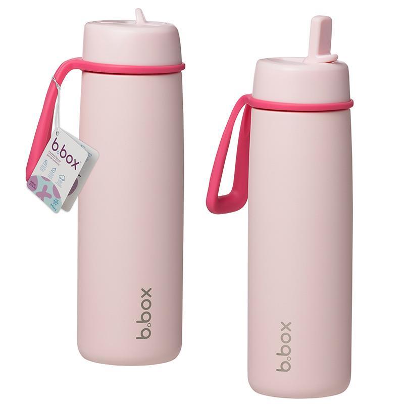 B.Box Insulated Flip Top Bottle Pink Paradise 690ml