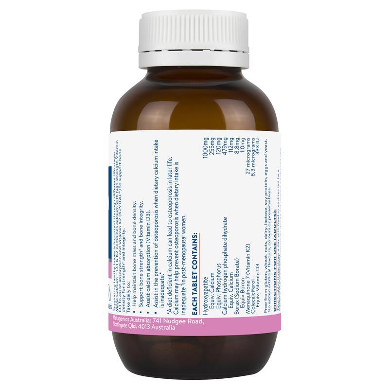 Ethical Nutrients Calcium +D3&K2 120 Tablets