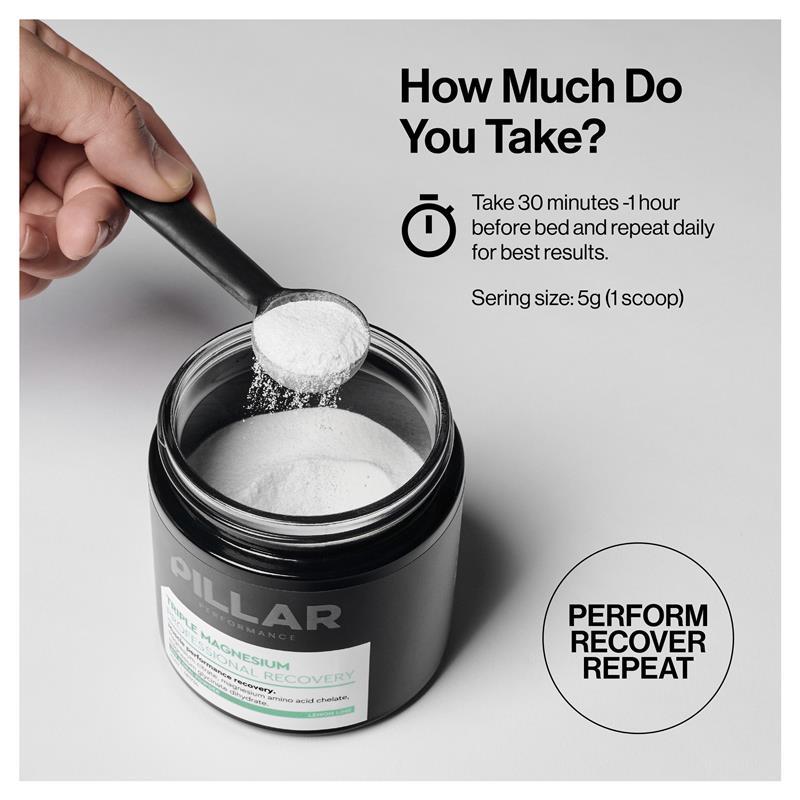 PILLAR Performance Triple Magnesium Powder Pineapple Coconut 400g