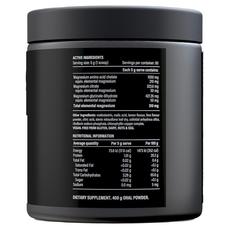 PILLAR Performance Triple Magnesium Powder Lemon Lime 400g