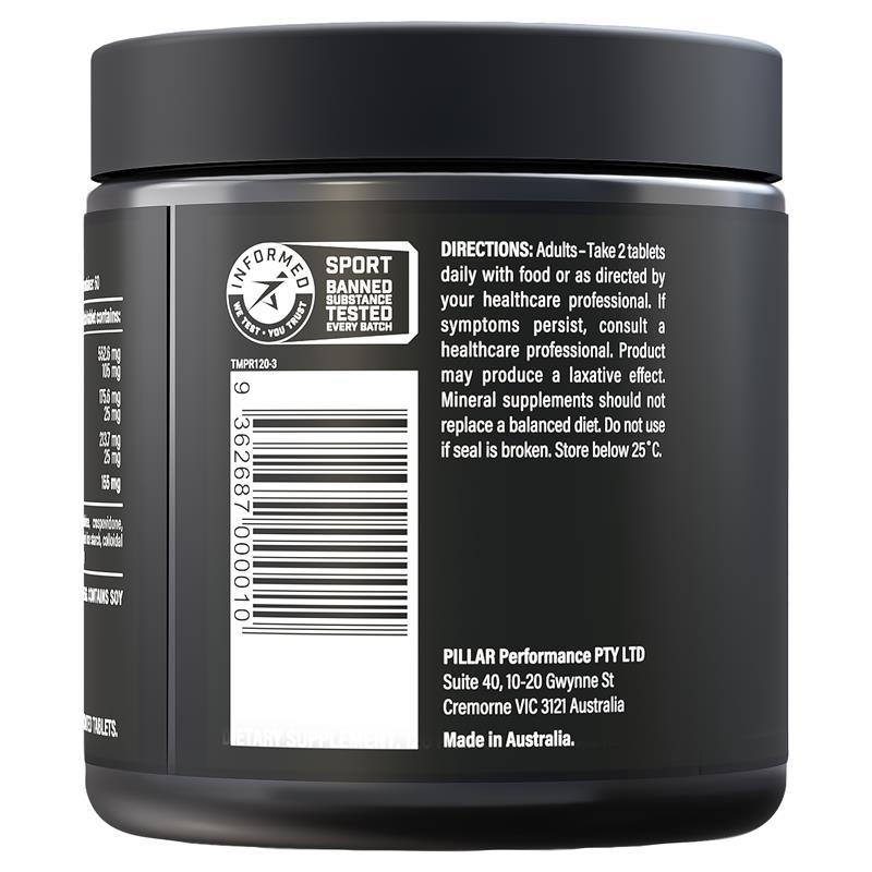 PILLAR Performance Triple Magnesium 120 Tablets
