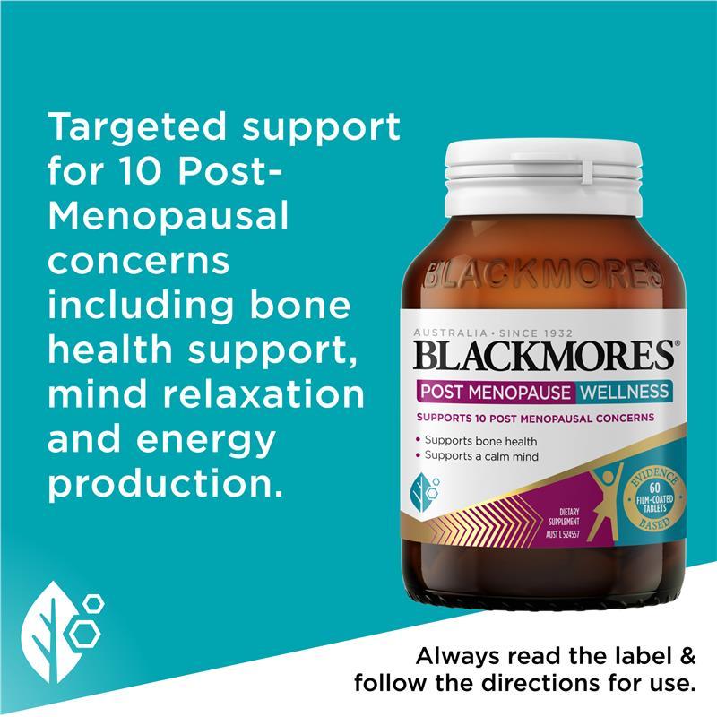 Blackmores Post Menopause Wellness 60 Tablets
