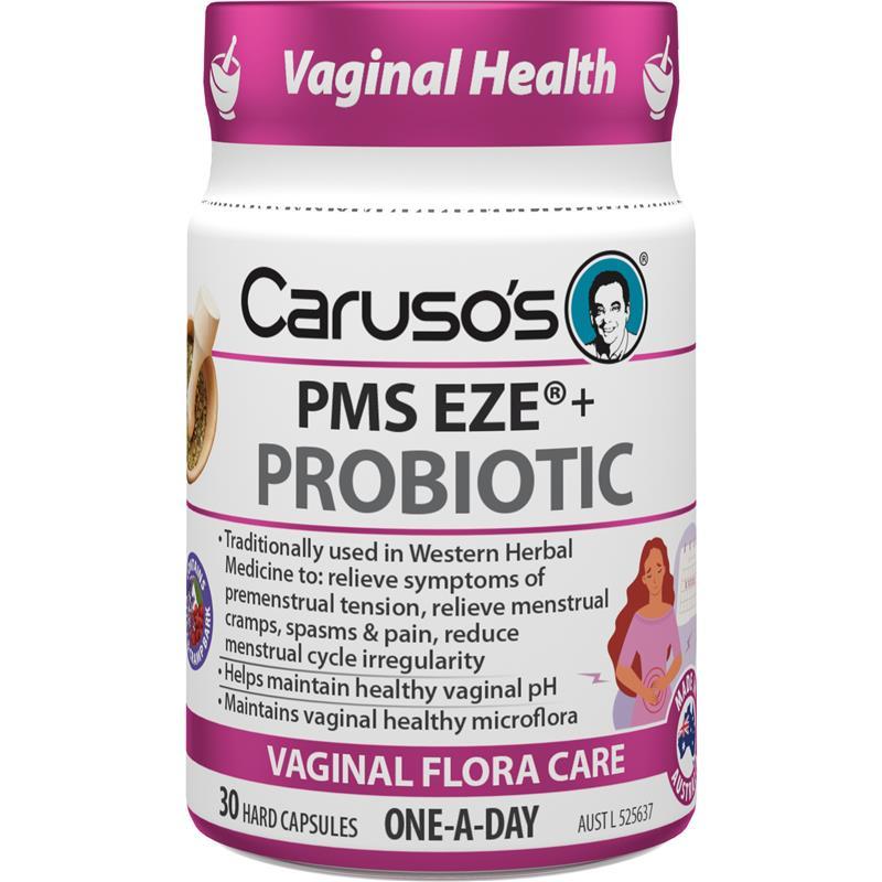 Carusos Probiotic PMS Eze 30 Capsules