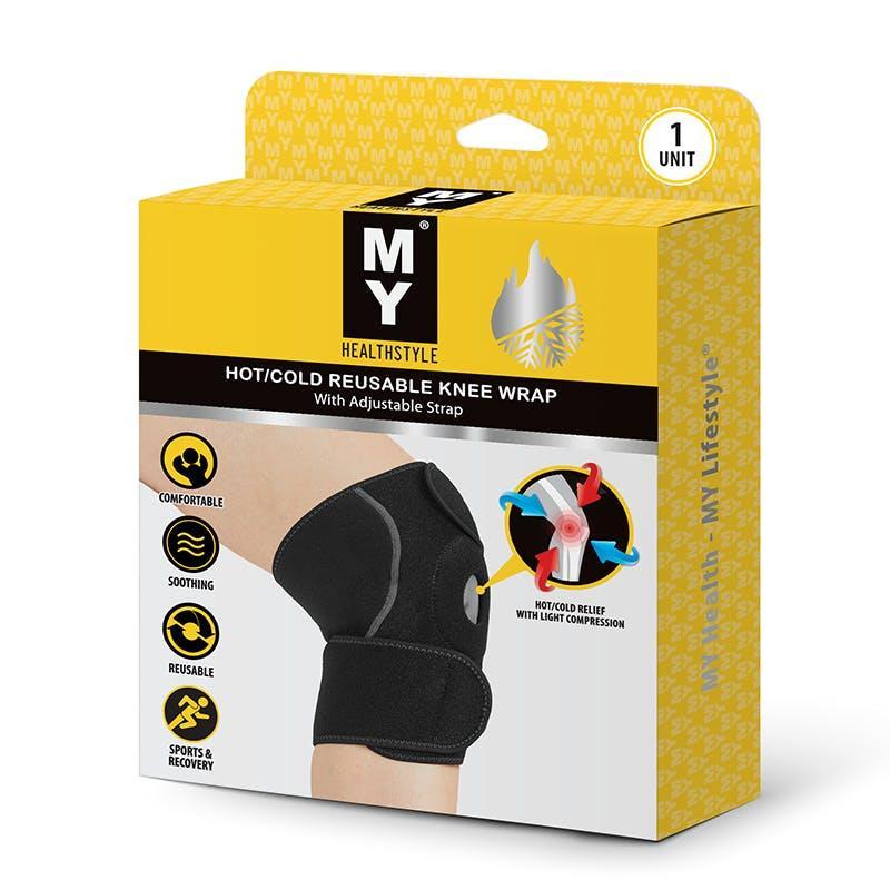 MY Healthstyle Hot/Cold Reusable Knee Wrap with Adjustable Straps 1Unit