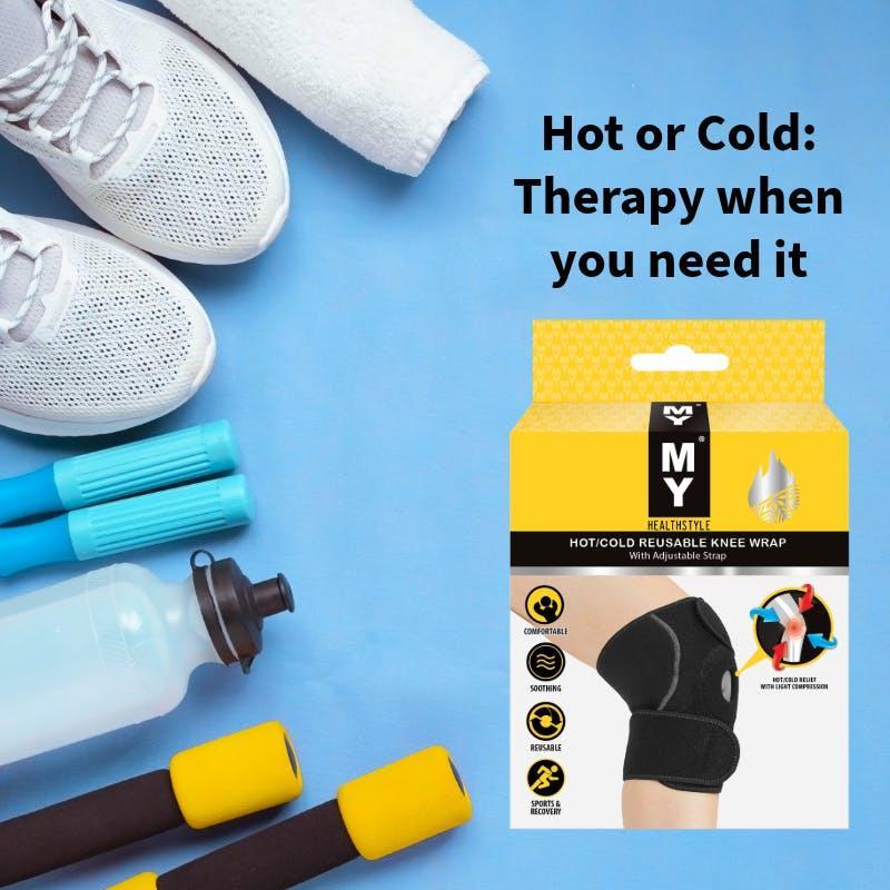 MY Healthstyle Hot/Cold Reusable Knee Wrap with Adjustable Straps 1Unit