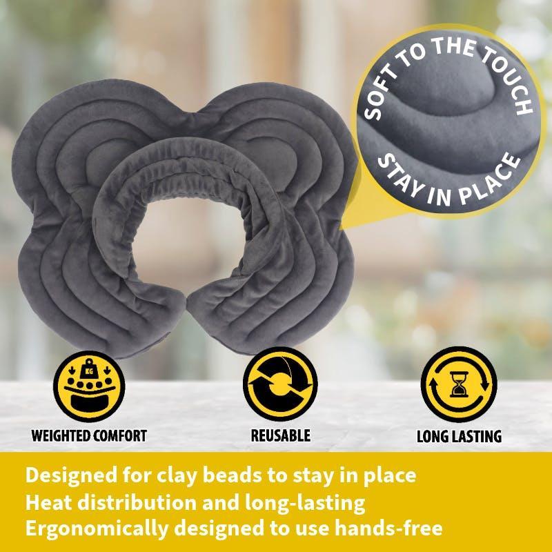 MY Healthstyle Hot/Cold Neck & Shoulder Wrap with Natural Clay Beads 1Unit