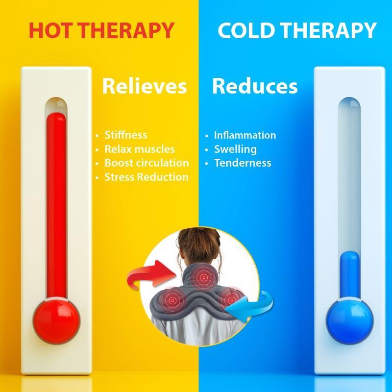 MY Healthstyle Hot/Cold Neck & Shoulder Wrap with Natural Clay Beads 1Unit